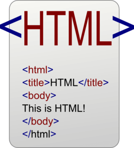 Código básico de HTML de una página web.